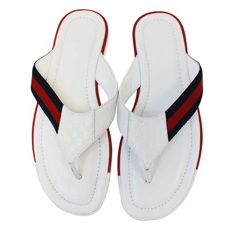 gucci flip flops white cost|Gucci Flip Flops clearance.